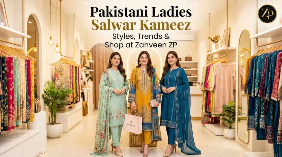 Pakistani Ladies Salwar Kameez Styles, Trends & Shop at Zahveen ZP